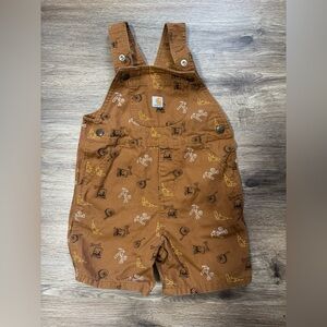 Baby Carhartt Brown Tool design Short-Alls Overalls Size 4T